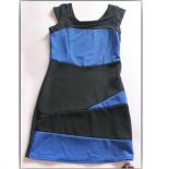 Vestido preto com Azul